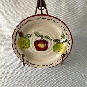 Home Trends Stoneware Apple Grove Salad Plates.  Set of four.